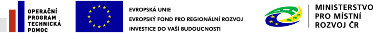 Loga Operační program technická pomoc, EU, Ministerstvo pro&nbsp;místní rozvoj ČR